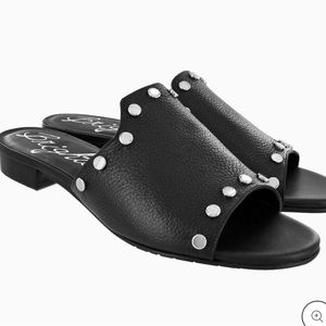 Brighton Collectibles Night Mule Sandals - Black Size 8